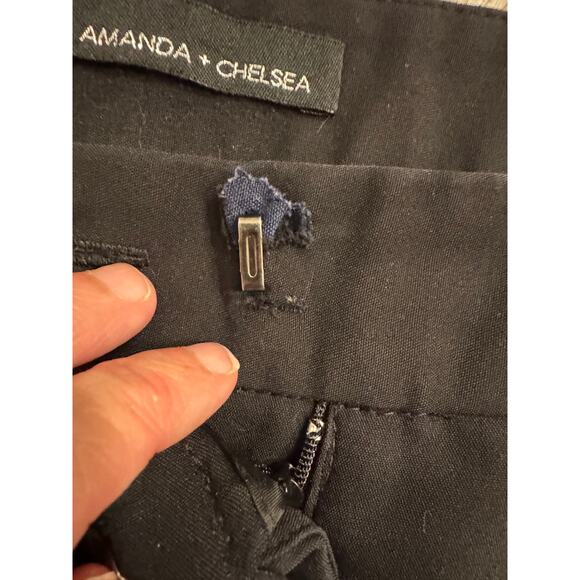 Amanda + Chelsea Black Petite Dress Pants Size 14P Ankle Trouser Career Wear - Picture 6 of 6